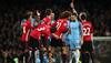 Premier League: Marouane Fellaini sent off as Manchester United, Manchester City draw blank