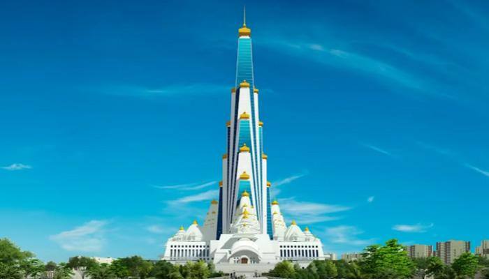 Amazing! World's tallest temple taking shape in Vrindavan 