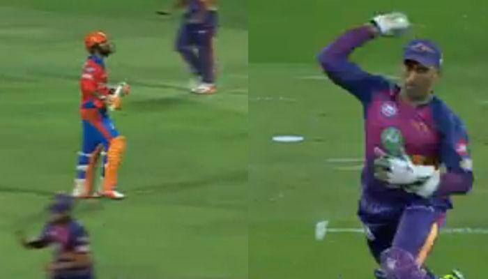 WATCH: MS Dhoni produces another brilliant run-out for Rising Pune Supergiants to dismiss Dinesh Karthik