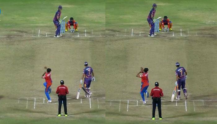 WATCH: Ben Stokes hammers two consecutive sixes off Ravindra Jadeja&#039;s bowling during RPS vs GL IPL 2017 match