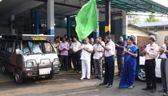 Unveiled - ISRO's solar hybrid electric car
