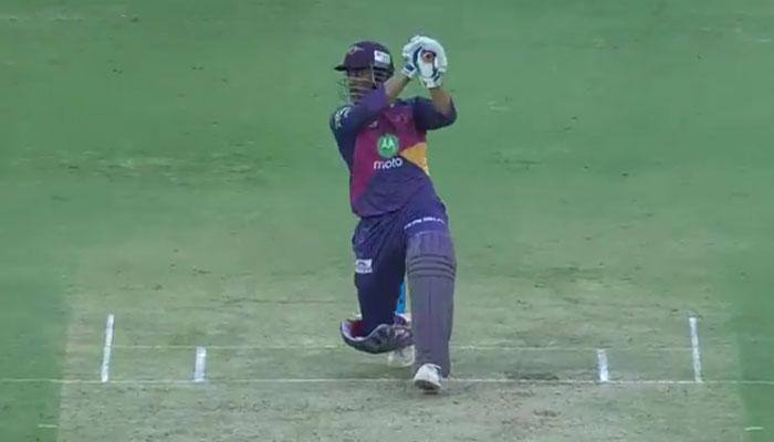 WATCH: Mercurial MS Dhoni treats packed Hyderabad crowd to special show; punishes  Bhuvneshwar Kumar with massive sixes