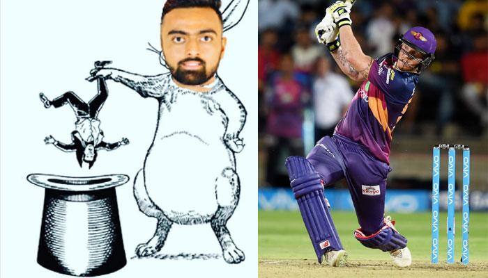 Ben Stokes posts hilarious meme, praising Rising Pune Supergiant&#039;s hat-trick hero Jaydev Unadkat