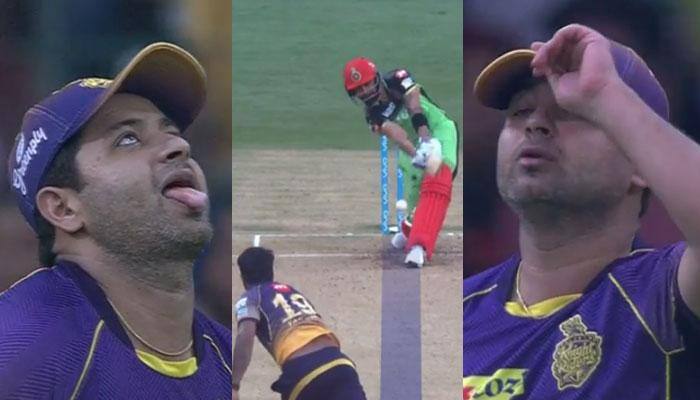WATCH: Relieved Piyush Chawla's strange celebration after yet another Virat Kohli flop show