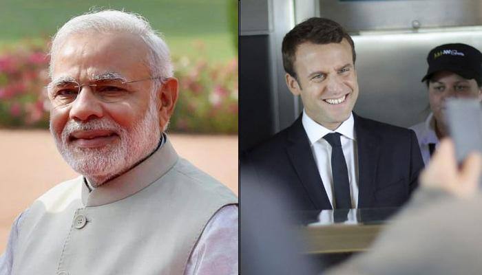 PM Narendra Modi &#039;looks forward&#039; to working with Emmanuel Macron