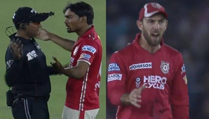 WATCH: Kings XI Punjab&#039;s Sandeep Sharma fined for angry outburst against umpire during KXIP vs GL match