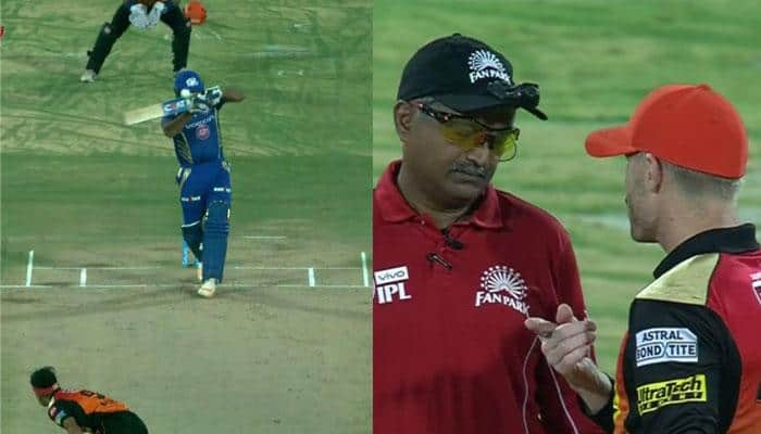 WATCH: Umpiring gaffe gifts Rohit Sharma a lifeline in SRH vs MI IPL encounter