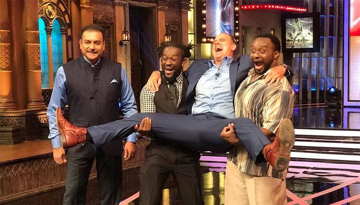 WATCH: WWE stars Kofi Kingston, Big E​ rock in IPL's crossover episode