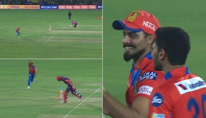 WATCH: Lightning strikes twice in Kanpur! Ravindra Jadeja showcases highest class of fielding against Delhi Daredevils