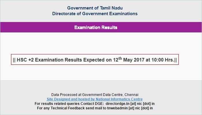 tnresults.nic.in - TN 12th Result 2017, TNBSE HSC Class 12 results, Tamil Nadu HSC (+2) Examination Result 2017 to be declared on May 12 at 10 am