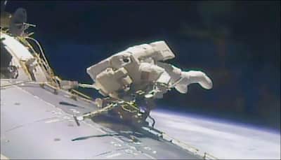Astronauts Peggy Whitson and Jack Fischer conclude 200th spacewalk!
