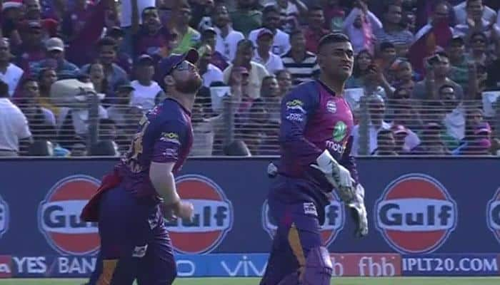 WATCH: How MS Dhoni perfected the art of wicket-keeping with brilliant glove-work in must win IPL match