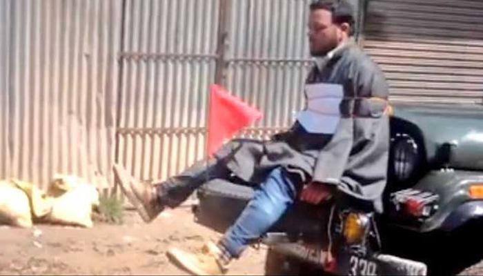 Army officer who tied youth to jeep in Kashmir gets clean chit; praised by court