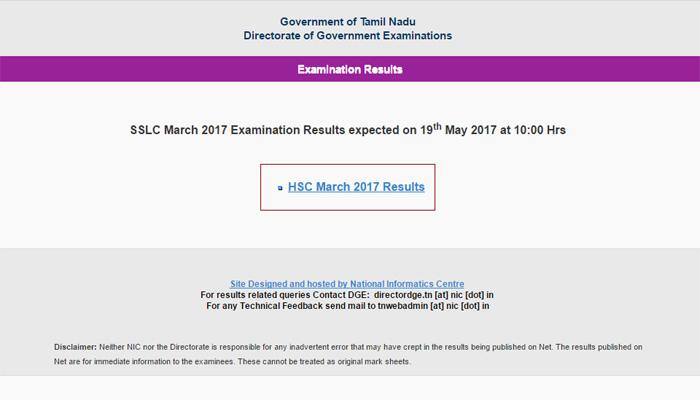 tnresults.nic.in - Tamil Nadu SSLC Result 2017, TN 10th Result 2017, Tamil Nadu Class 10th SSLC Examination Results 2017 to be declared on May 19 (Friday)