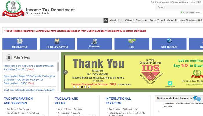 I-T dept disloses names of 5 defaulters in Delhi