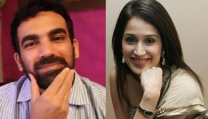 Zaheer Khan takes &#039;Break The Beard&#039; challenge! Here how fiance Sagarika Ghatge reacted