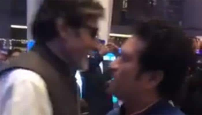 WATCH: Amitabh Bachchan attends Mumbai Indians&#039; party organised by Nita Ambani after third IPL title