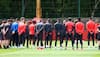 Manchester blast: Manchester United hold a minute's silence; cancel Europa League final press conference