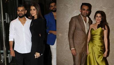 Virat Kohli and Anushka Sharma enter hand-in-hand at Zaheer Khan and Sagarika Ghatge's engagement party!