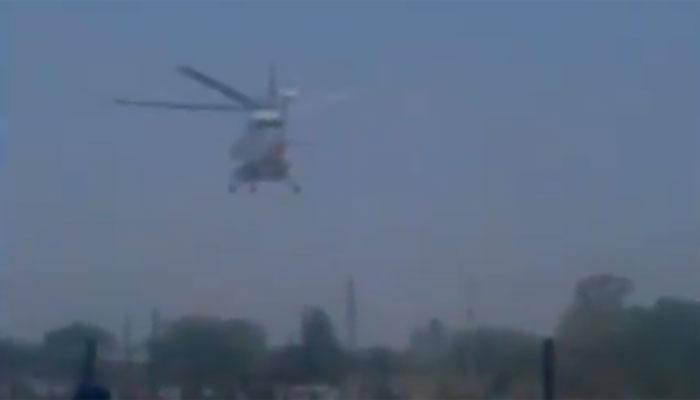 Maharashtra CM Devendra Fadnavis&#039; chopper crash-lands in Latur - WATCH dramatic visuals here 