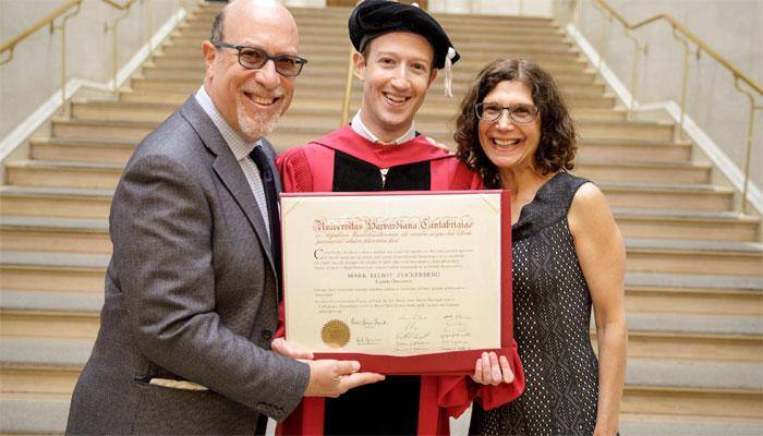13 years after quitting, Facebook CEO Mark Zuckerberg gets honorary Harvard degree