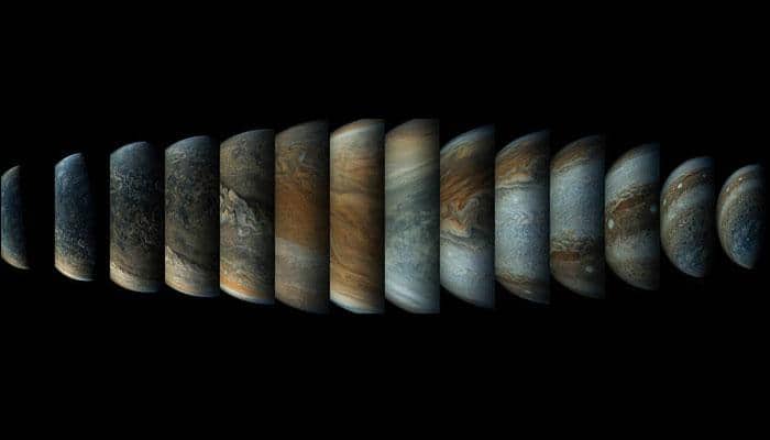 In its closest approaches to Jupiter, here&#039;s a stunning sequence of Juno&#039;s passing shots! - See pic