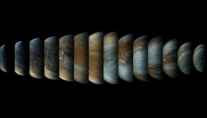 In its closest approaches to Jupiter, here's a stunning sequence of Juno's passing shots! - See pic