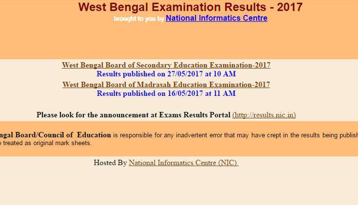 WBBSE Result 2017: West Bengal Madhyamik Result/WBBSE Madhyamik (Class 10) Results 2017 declared; check www.wbresults.nic.in