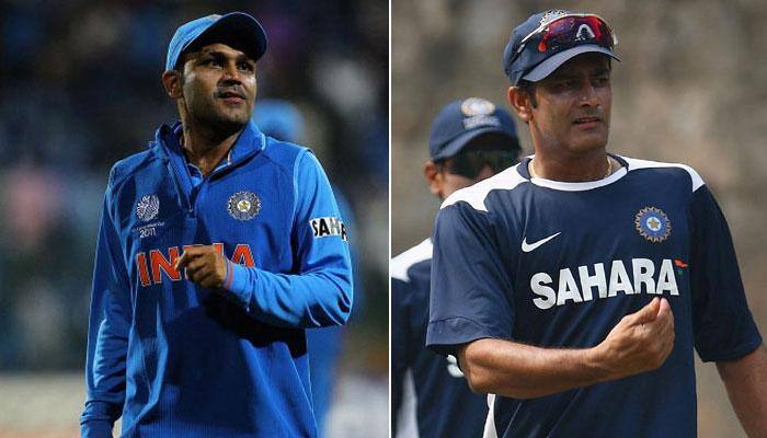 Virender Sehwag to compete with Anil Kumble for position of Team India&#039;s head coach - Report