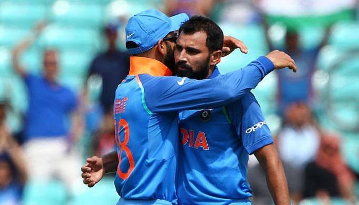 ICC Champions Trophy 2017: Virat Kohli, Mohammed Shami shine as India beat New Zealand by 45 runs in rain-curtailed warm-up game