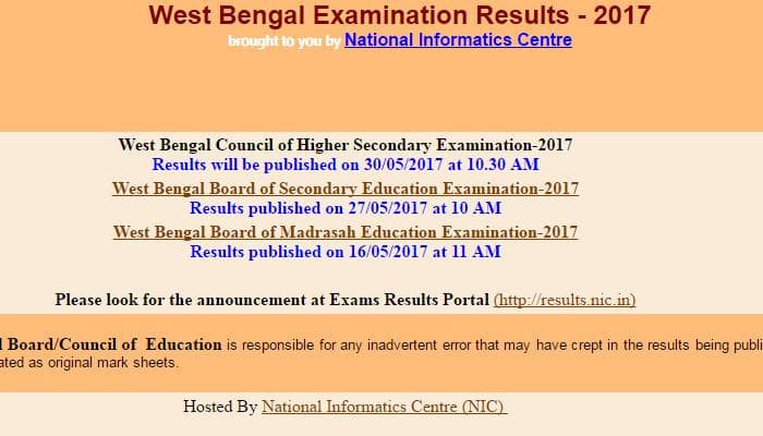 Wbresults.nic.in HS Results 2017 WBCHSE: Wbchse.nic.in HS Class 12th Result 2017 West Bengal Board to be announced today on May 30 at 10:30 AM