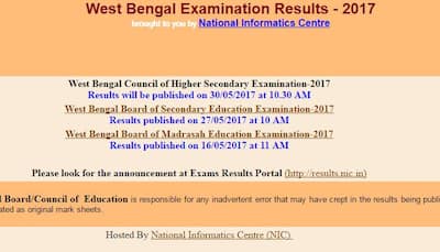 Wbresults.nic.in HS Results 2017 WBCHSE: Wbchse.nic.in HS Class 12th Result 2017 West Bengal Board to be announced today on May 30 at 10:30 AM