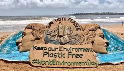 Breathtaking sand art by Sudarsan Pattnaik on World Environment Day