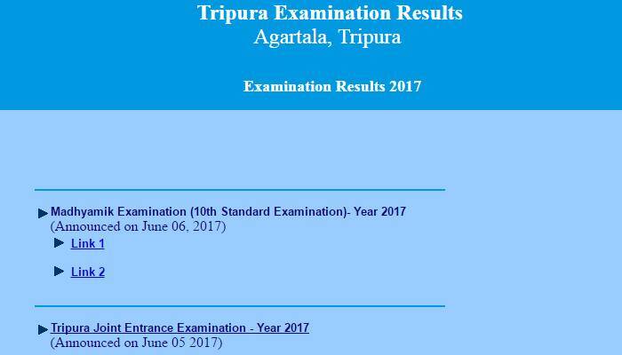 Tripura Board TBSE Madhyamik Results 2017: tripuraresults.nic.in TBSE 10th Result 2017 declared; check tbse.in, tsu.trp.nic.in/tripuraresults
