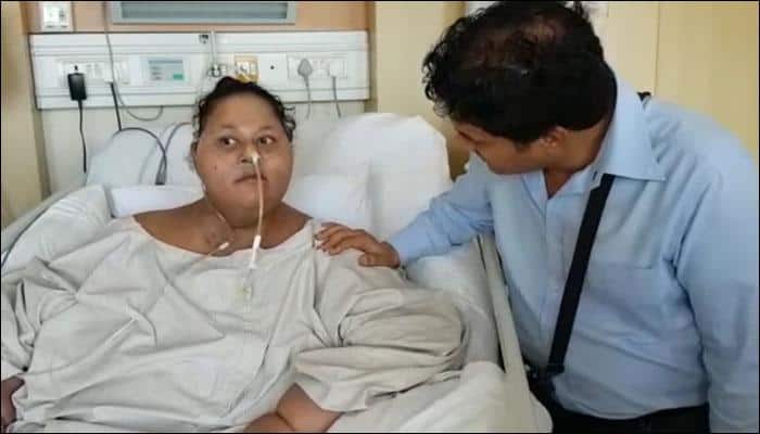 Eman Ahmed healing faster than planned; can now play with ball, open bottle - Watch video