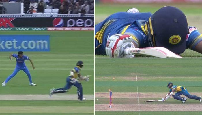 WATCH: Bhuvneshwar Kumar direct hit FLOORS Kusal Mendis in ICC Champions Trophy