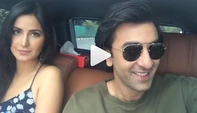 Katrina Kaif slaps Ranbir Kapoor with a hand fan: WATCH video!