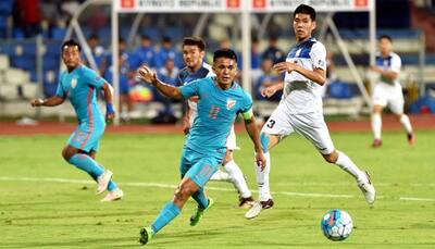 AFC Cup: Skipper Sunil Chhetri's goal guides India to 1-0 victory over Kyrgyzstan in qualifier