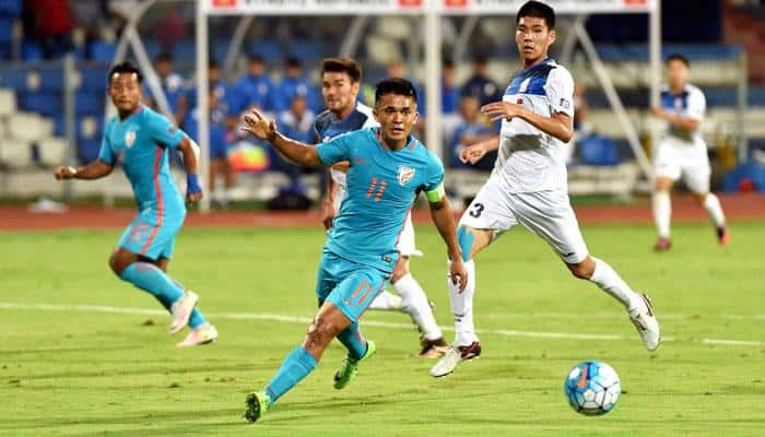 WATCH: Sunil Chhetri powers India past Kyrgyzstan in AFC Cup qualifier with a beautiful goal