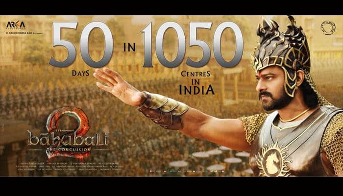 Prabhas&#039; ‘Baahubali 2’ completes 50 days!