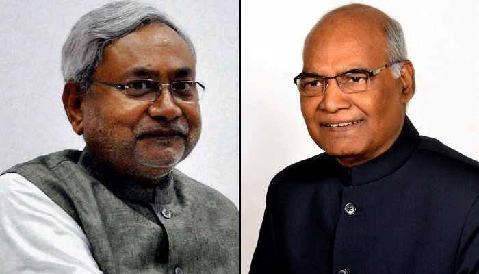 Bihar CM Nitish Kumar lauds NDA&#039;s presidential nominee Ramnath Kovind, mum on support