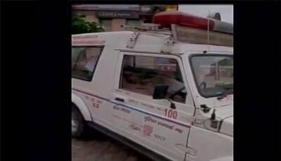 UP's snoozing cops! Policemen caught sleeping in PCR van hours after Greater Noida gang-rape — WATCH video