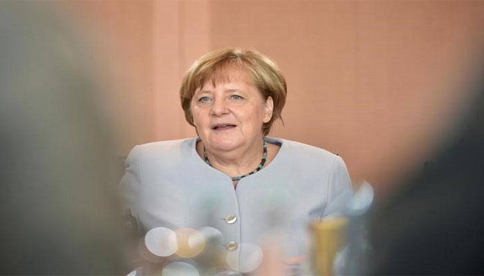 Angela Merkel, invoking Marshall Plan, says strong Europe good for US