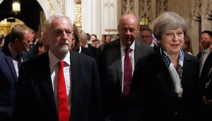 Britain&#039;s Labour leader Corbyn overtakes PM May in YouGov poll
