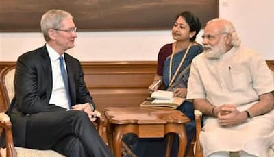 Modi in US: Positive on India-made SE iPhones, app developers, Tim Cook tells PM