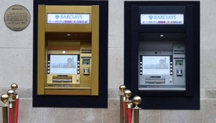World's first ATM machine turns to gold on 50th birthday
