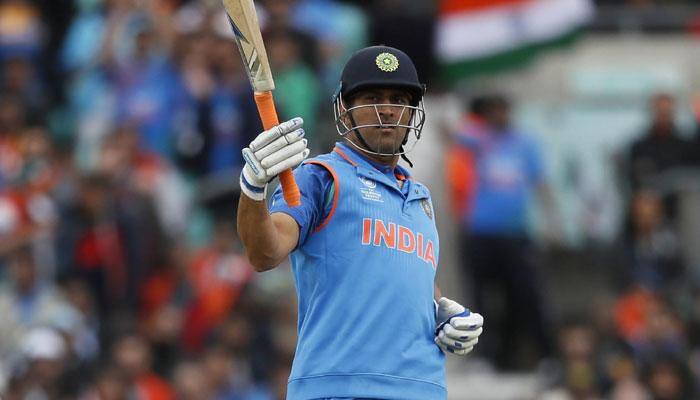 WATCH: MS Dhoni turns 'bat saving mode' on as rain comes pouring at Port of Spain in 1st IND vs WI ODI