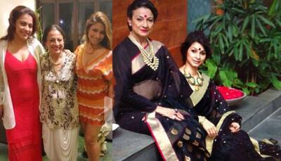 Tanishaa Mukerji's picture perfect frame with mommy Tanuja and sister Kajol is all about loving your family!