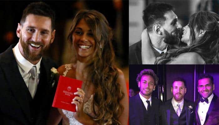 Lionel Messi marries childhood sweetheart Antonella Roccuzzo – See videos and pics