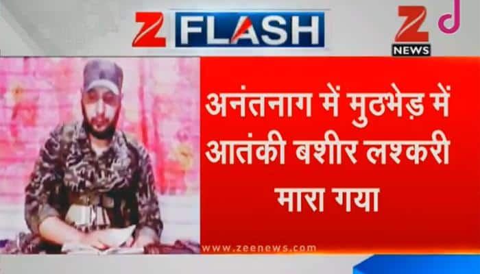 Lashkar commander Bashir Lakshari​, two other terrorists killed in encounter in J&amp;K&#039;s Anantnag